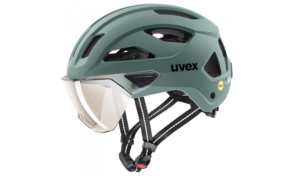 Šalmas Uvex stride visor MIPS sage green matt - 1