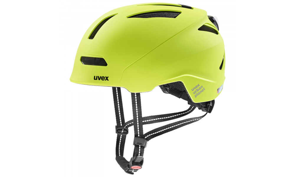 Šalmas Uvex urban planet LED lime matt - 4