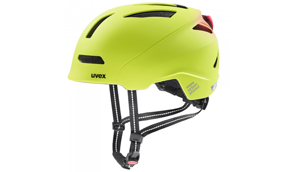 Šalmas Uvex urban planet LED lime matt - 8