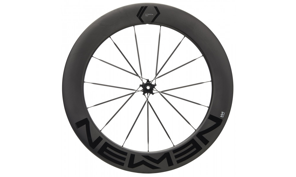 Priekinis ratas NEWMEN Streem Carbon TT.80 VONOA 622 15H Road SP C-Lock 12x100 