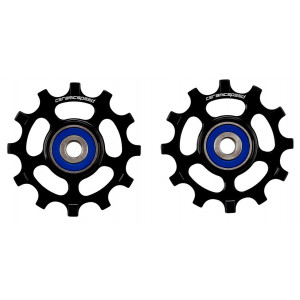 Galinio pavarų perjungėjo ratukų komplektas CeramicSpeed for Shimano 11s 12-tooth NW 9100/8000/RX800/GRX Alloy 607 stainless 