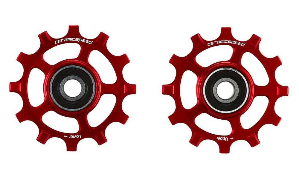 Galinio pavarų perjungėjo ratukų komplektas CeramicSpeed for Shimano 11s 12-tooth NW 9100/8000/RX800/GRX Alloy 607 stainless  