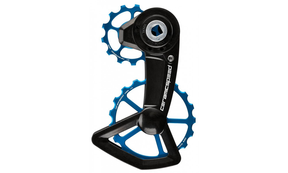 Galinio pavarų perjungėjo ratukų komplektas CeramicSpeed Oversized X for SRAM Red/Force/Rival AXS XPLR Alloy 607 stainless st 