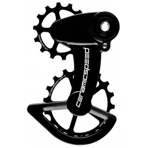 Galinio pavarų perjungėjo ratukų komplektas CeramicSpeed Oversized X for SRAM Force1/Rival1 T3 Clutch Alloy 607 stainless ste