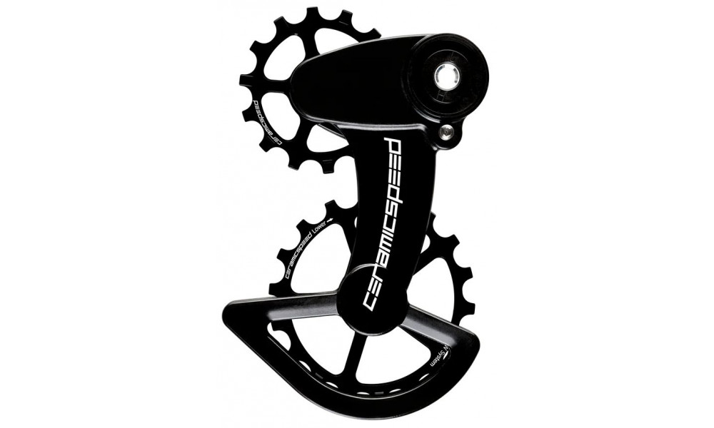 Galinio pavarų perjungėjo ratukų komplektas CeramicSpeed Oversized X for SRAM Force1/Rival1 T3 Clutch Alloy 607 stainless ste 