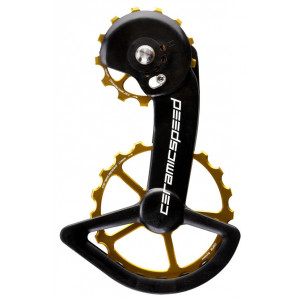 Galinio pavarų perjungėjo ratukų komplektas CeramicSpeed Oversized X for Shimano GRX810/815/Ultegra RX800/805 Alloy 607 stain