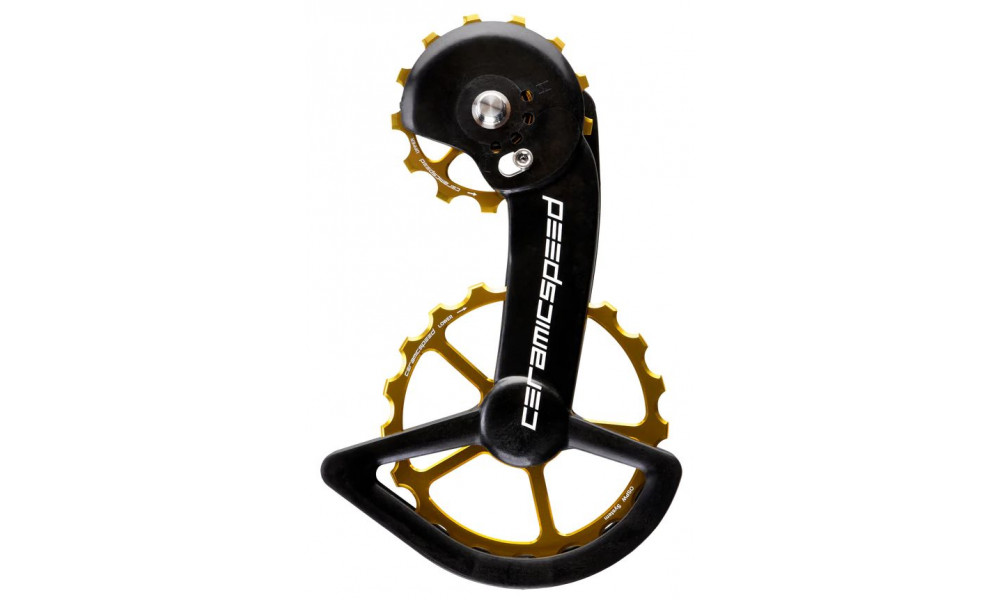 Galinio pavarų perjungėjo ratukų komplektas CeramicSpeed Oversized X for Shimano GRX810/815/Ultegra RX800/805 Alloy 607 stain 