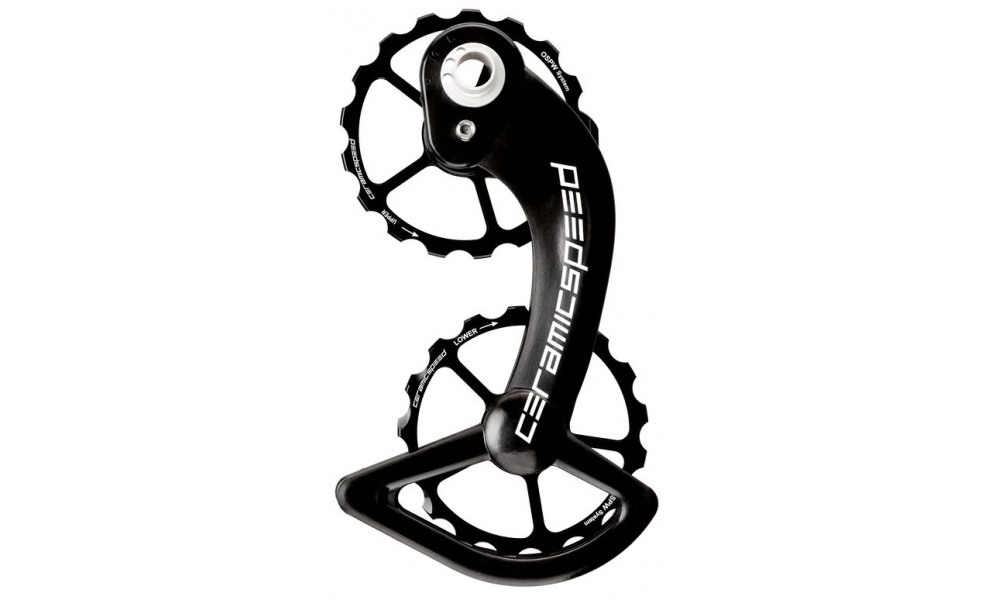 Galinio pavarų perjungėjo ratukų komplektas CeramicSpeed Oversized for Shimano 10+11s DA/Ultegra 9000/6800 + prior Coated All 