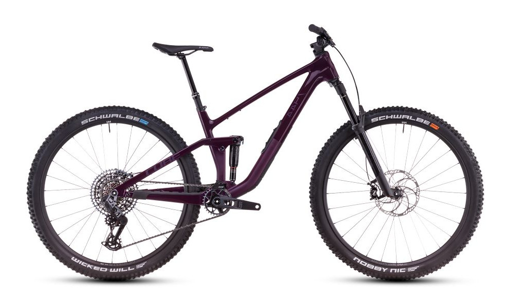 Dviratis Cube Stereo ONE44 C:68X SLX 29 liquidviolet'n'black 2026 - 1
