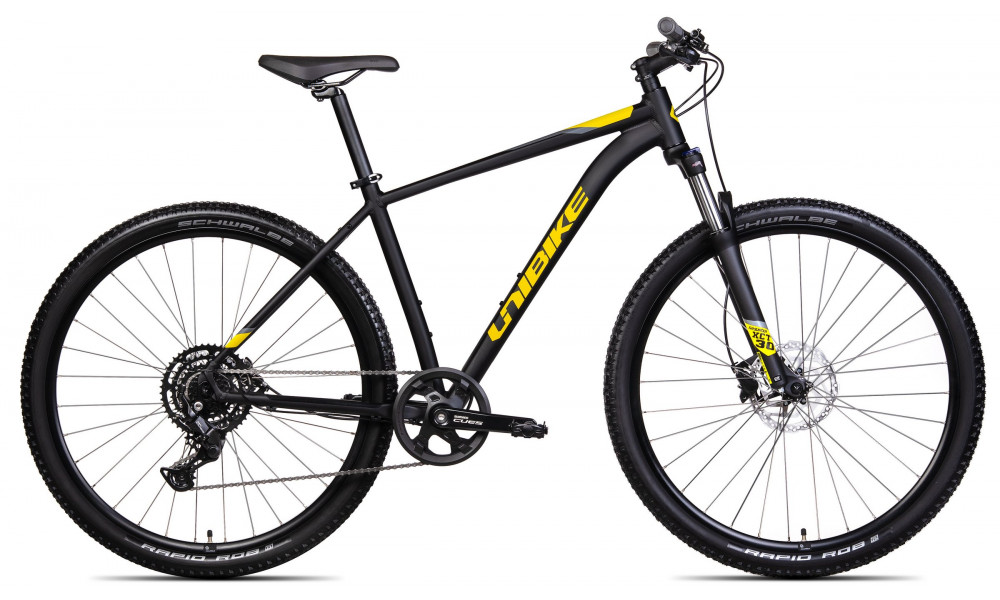 Dviratis Unibike Shadow 29 2025 black-yellow - 1