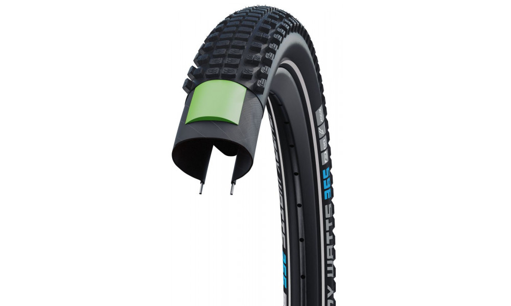 Padanga 27.5" Schwalbe Johnny Watts 365 HS 618, Perf Wired 60-584 / 27.5x2.35 DD Addix 4Season Black-Reflex - 4