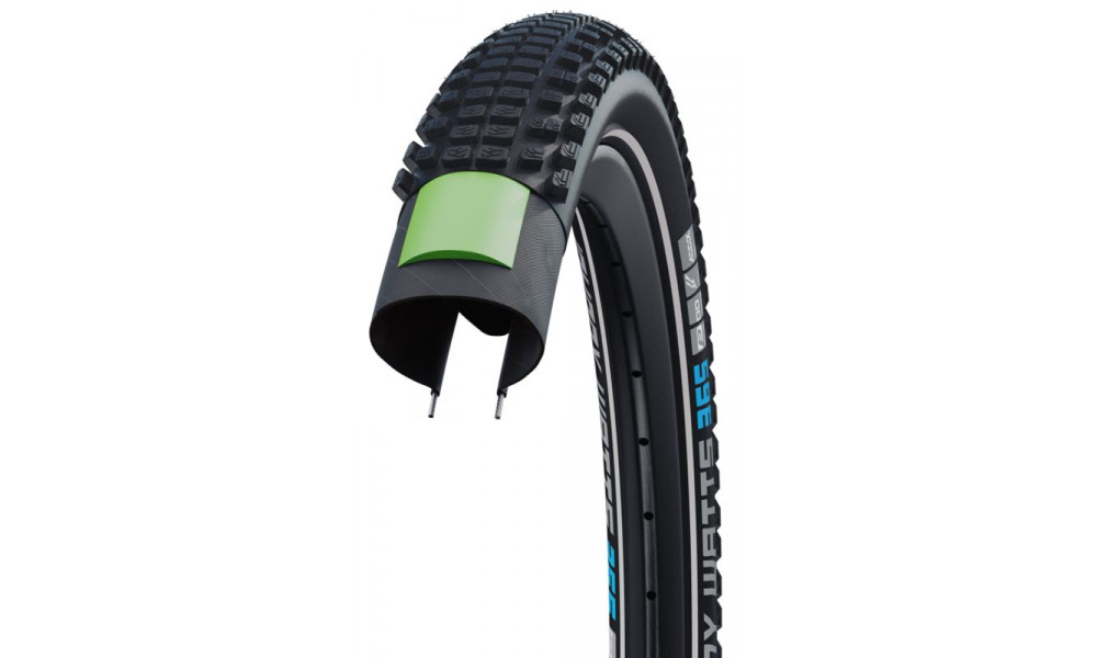 Padanga 27.5" Schwalbe Johnny Watts 365 HS 618, Perf Wired 65-584 / 27.5x2.60 DD Addix 4Season Black-Reflex - 4