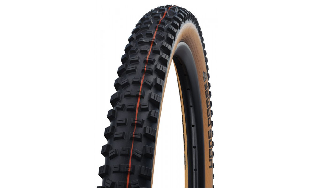 Padanga 29" Schwalbe Hans Dampf HS 491 Evo Fold TLE 65-622 / 29x2.60 Super Trail Addix Soft Bronze-Skin 