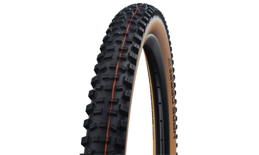 Padanga 27.5" Schwalbe Hans Dampf HS 491 Evo Fold TLE 65-584 / 27.5x2.60 Super Trail Addix Soft Bronze-Skin - 1