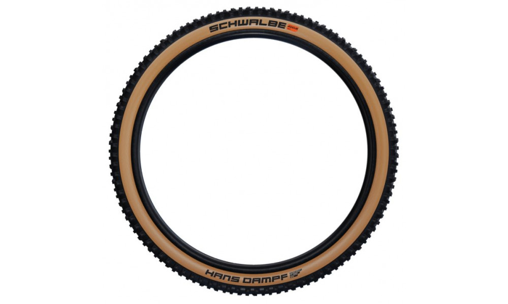Padanga 27.5" Schwalbe Hans Dampf HS 491 Evo Fold TLE 65-584 / 27.5x2.60 Super Trail Addix Soft Bronze-Skin - 2