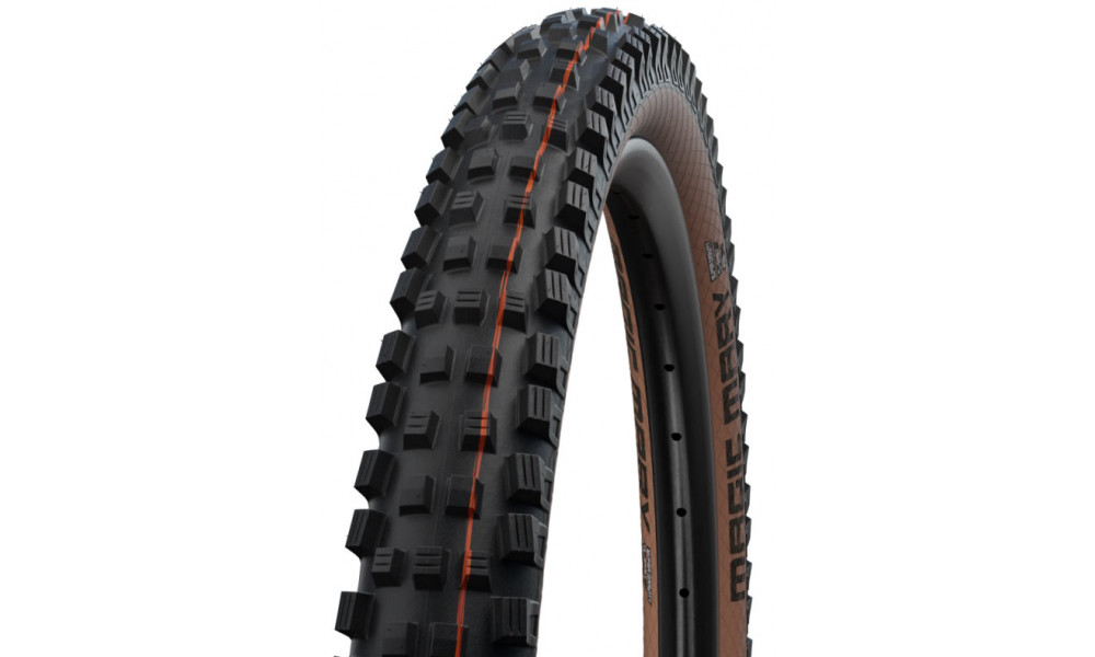 Padanga 27.5" Schwalbe Magic Mary HS 447 Evo Fold TLE 62-584 / 27.5x2.40 Super Gravity Addix Soft Bronze-Skin 