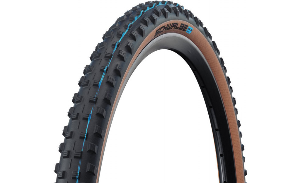 Padanga 29" Schwalbe Dirty Dan HS 417A Evo Fold TLE 60-622 / 29x2.00 Super Race Addix SpeedGrip Transparent-Skin 