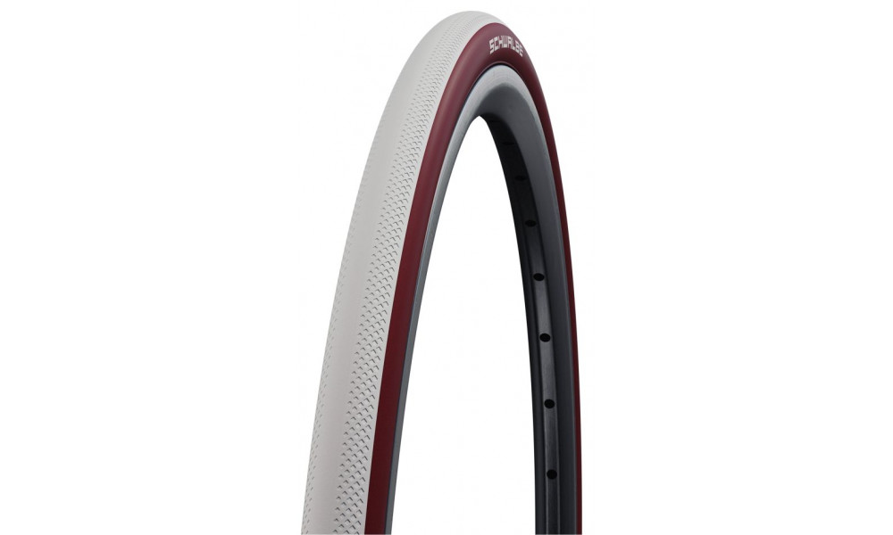 Padanga 26" Schwalbe Dunk King HS 612, Evo Fold. 25-540 / 24x1.00 White-Bordo - 1