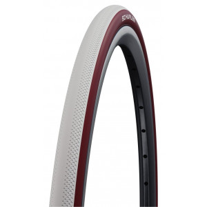 Padanga 28" Schwalbe Dunk King HS 612, Evo Fold. 25-622 / 700x25C White-Bordo