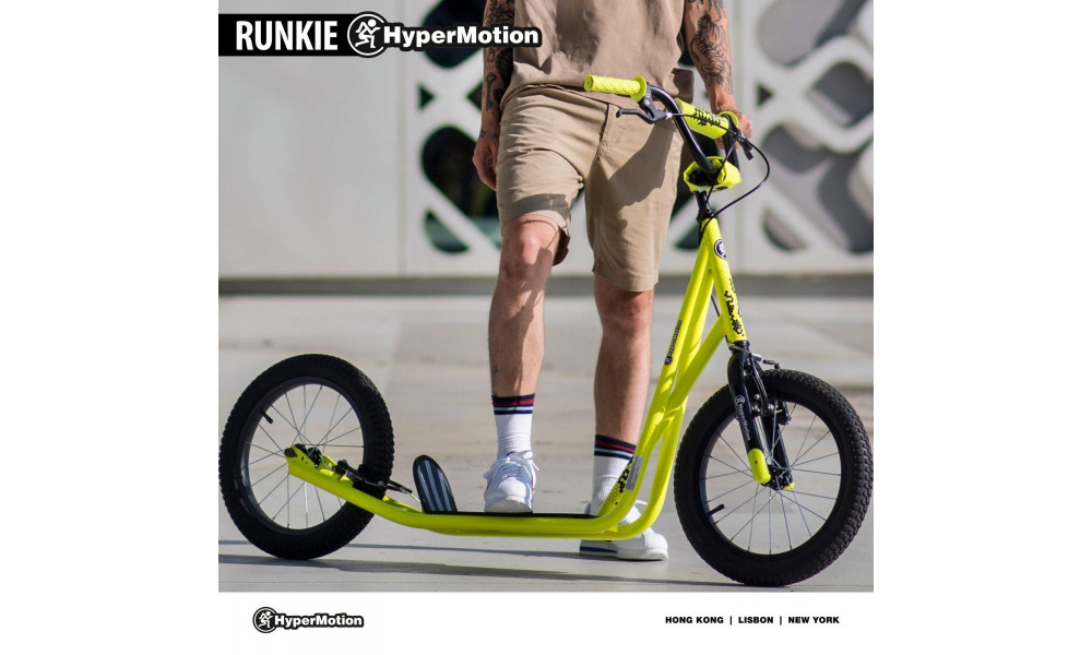 Paspirtukas HyperMotion Runkie 16" yellow - 9
