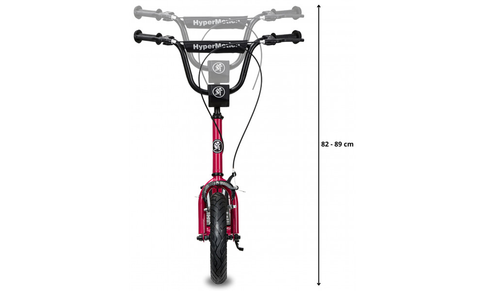 Paspirtukas HyperMotion Ruby 12" red - 6