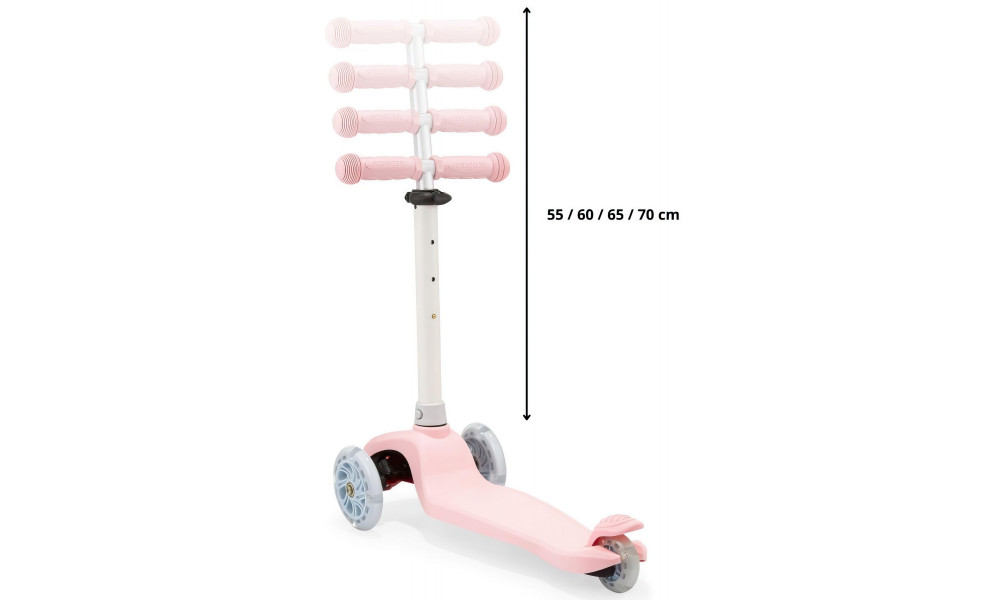 Paspirtukas HyperMotion Tringo LED pink - 2
