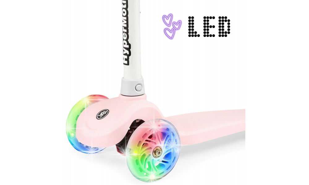 Paspirtukas HyperMotion Tringo LED pink - 8