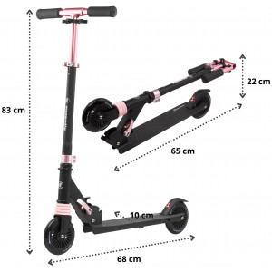 Paspirtukas HyperMotion Wally black-pink