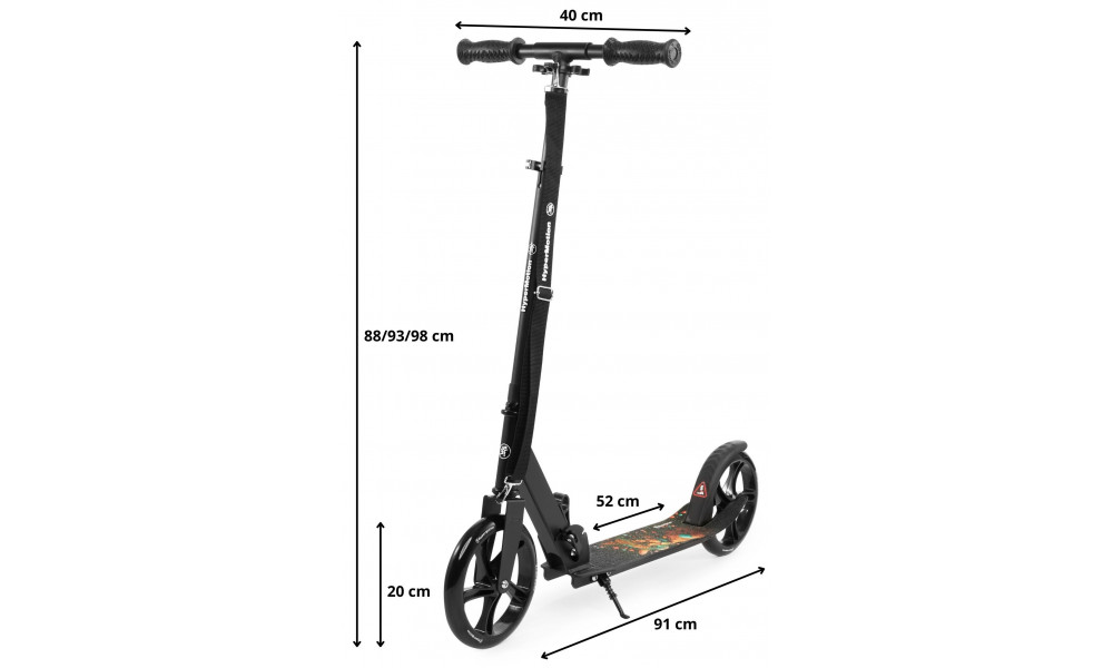 Paspirtukas HyperMotion Vibe black - 12