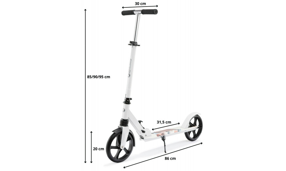 Paspirtukas HyperMotion City Swift 12 white - 12