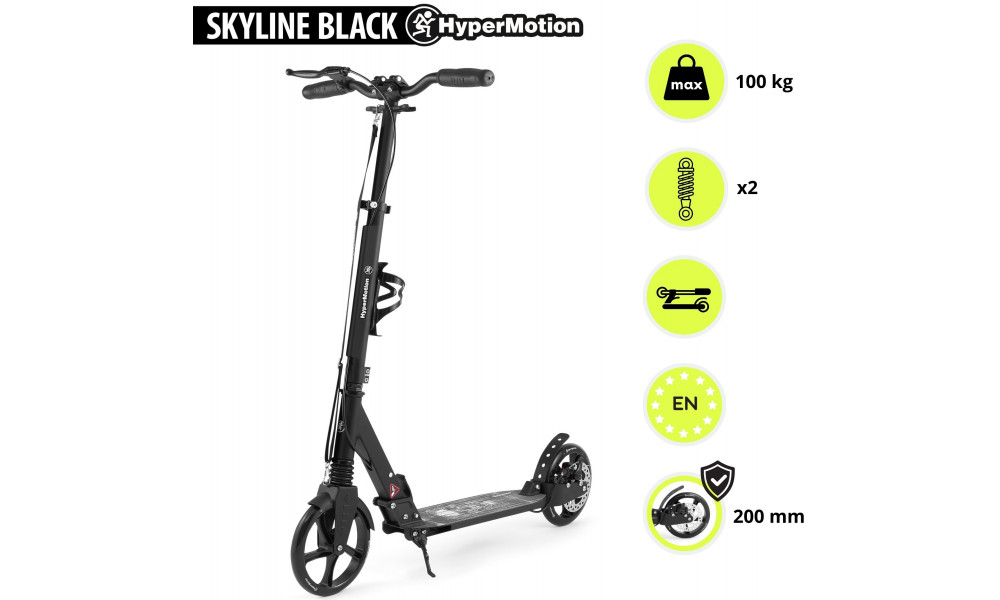 Paspirtukas HyperMotion Skyline black - 3