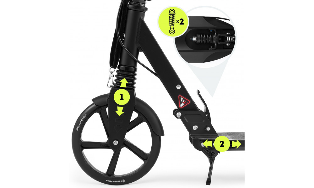 Paspirtukas HyperMotion Skyline black - 6