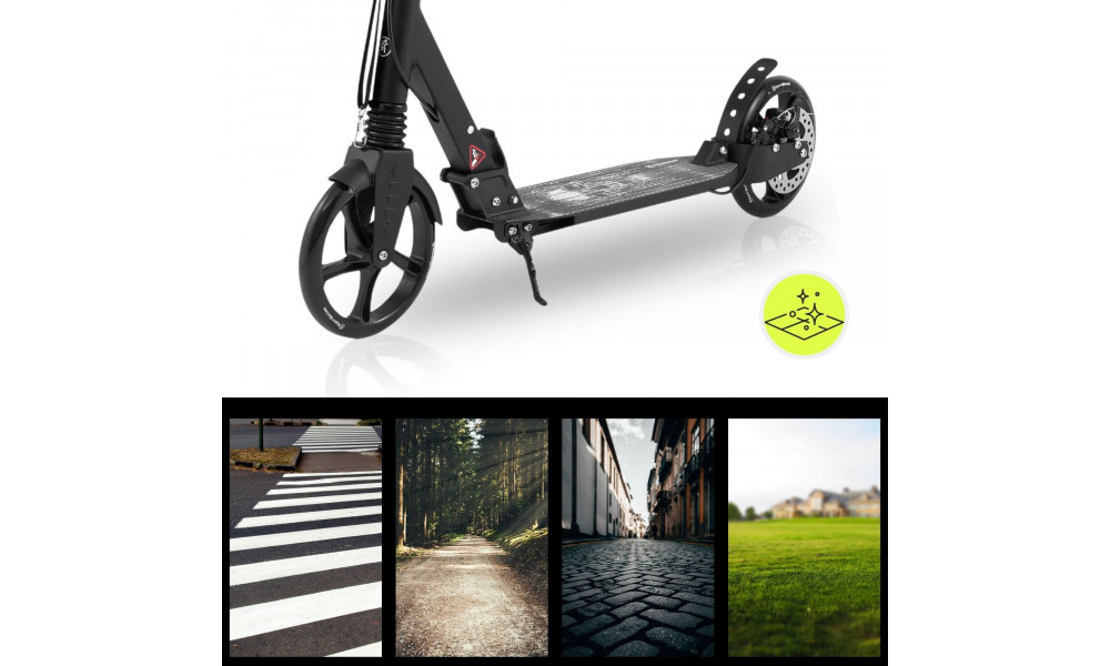 Paspirtukas HyperMotion Skyline black - 13