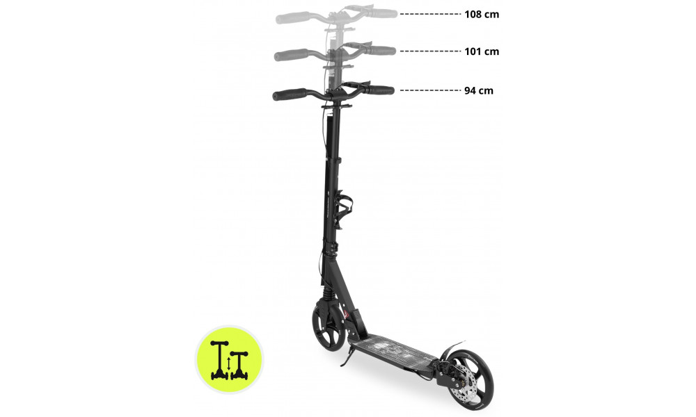 Paspirtukas HyperMotion Skyline black - 14