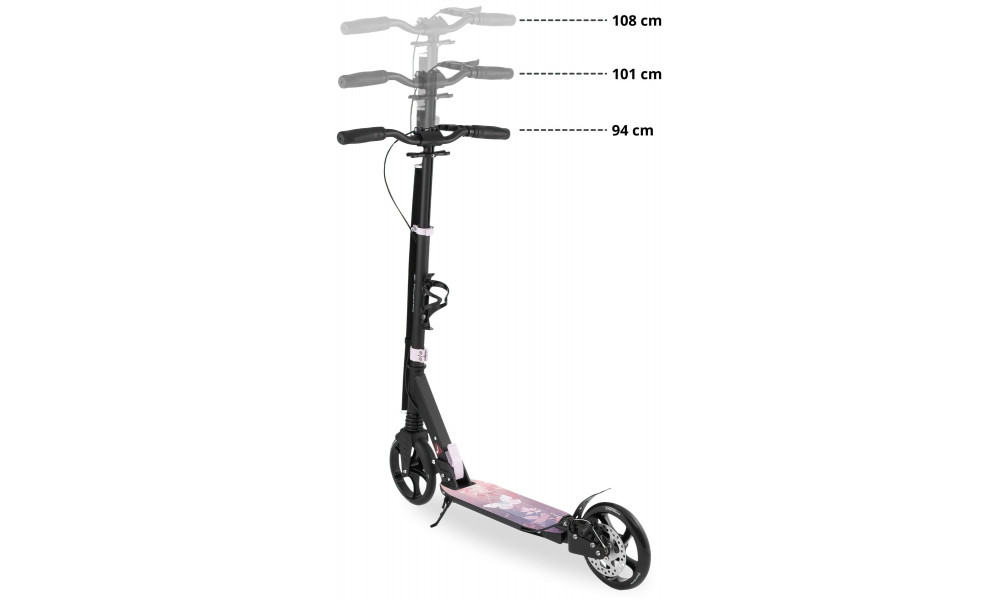 Paspirtukas HyperMotion Skyline black-pink - 12
