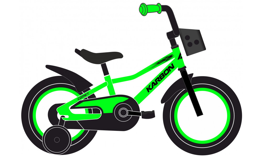 Dviratis Karbon Comet 20 green neon 