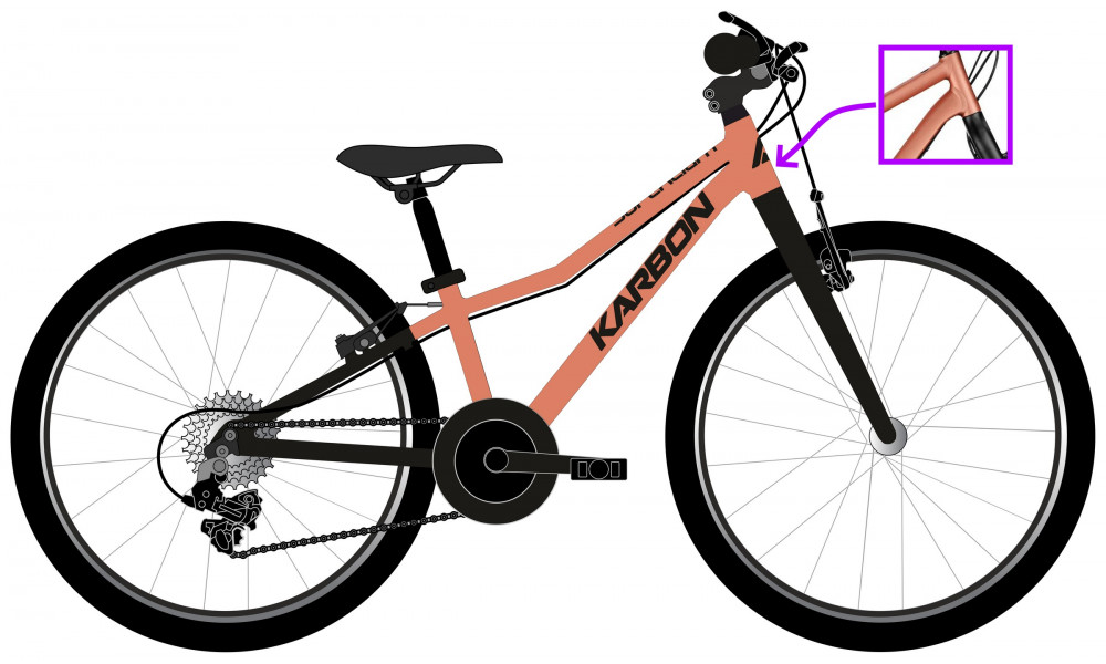 Dviratis Karbon Superlight 26 copper 