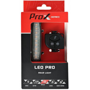 Galinė lempa ProX Leo Pro Brake & Turn 50Lm remote USB