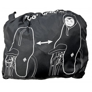 Uždangalas (pončas) nuo lietaus Bellelli rear seat black-yellow Uždangalas (pončas) nuo lietaus Bellelli rear seat black-yellow
