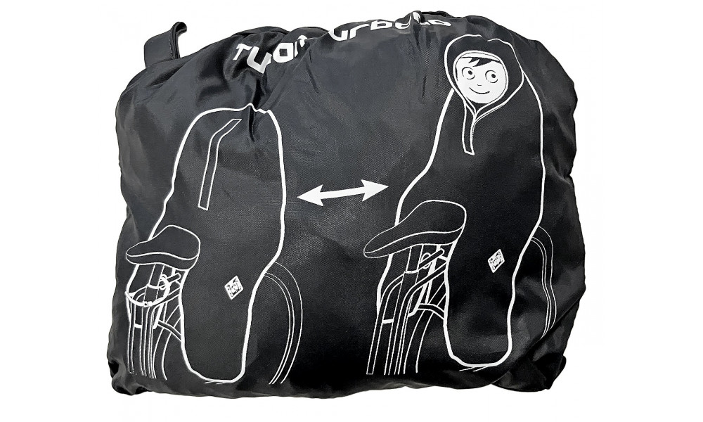 Uždangalas (pončas) nuo lietaus Bellelli rear seat black-yellow - 2