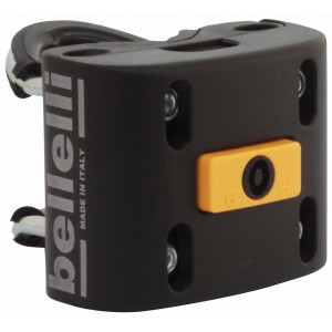 Vaikiška kėdutė Bellelli Mr Fox B-fix prie rėmo black