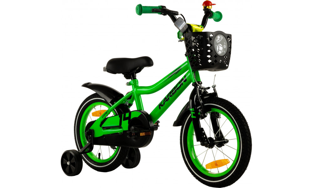 Dviratis Karbon Comet 14 green neon - 1