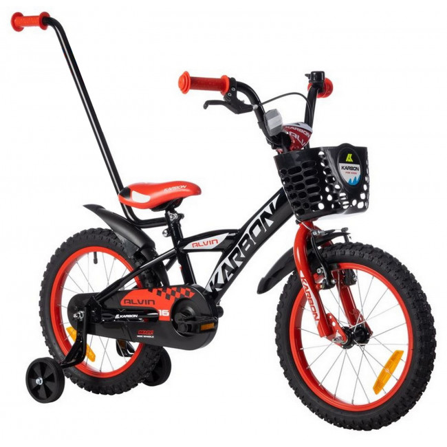 Dviratis Karbon Alvin 16 black-red