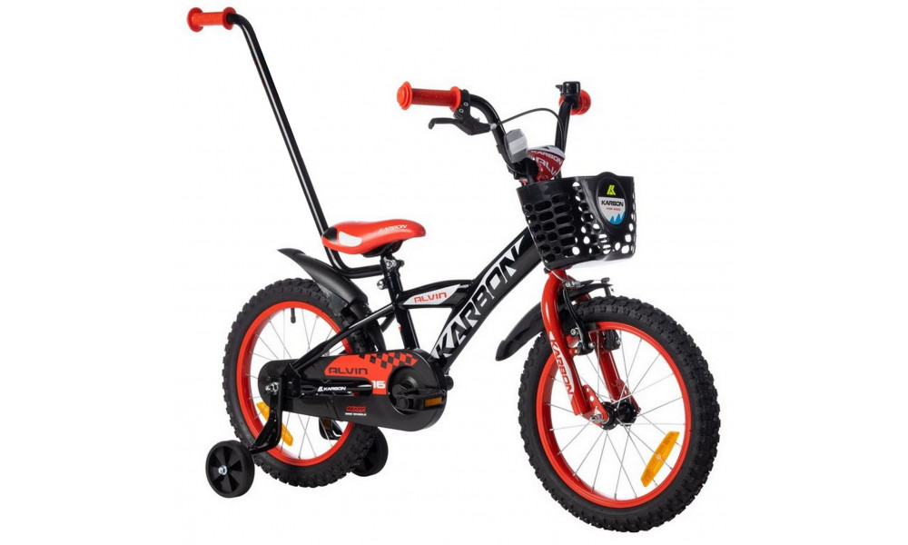 Dviratis Karbon Alvin 16 black-red - 13