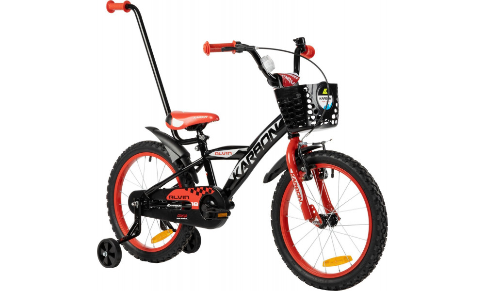 Dviratis Karbon Alvin 18 black-red - 16