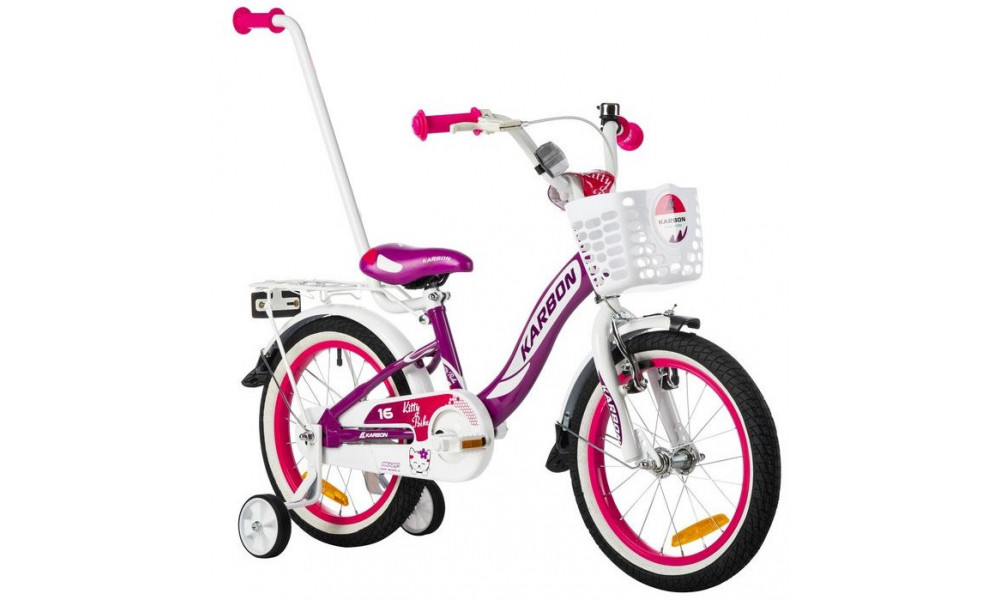 Dviratis Karbon Kitty 16 violet-white - 11