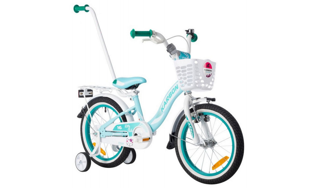 Dviratis Karbon Kitty 16 turquoise-white - 16