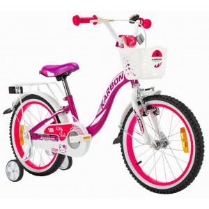 Dviratis Karbon Kitty 18 violet-white
