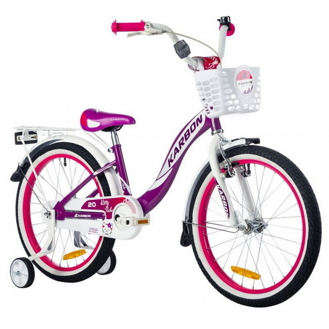 Dviratis Karbon Kitty 20 violet-white