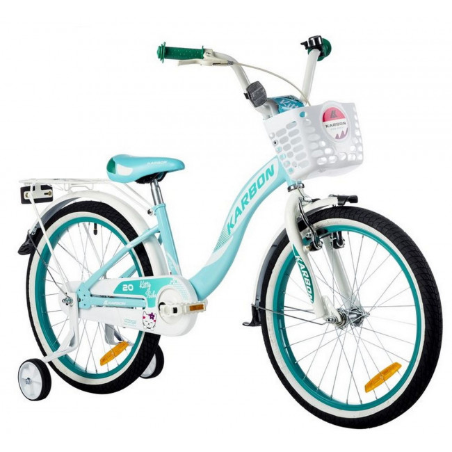 Dviratis Karbon Kitty 20 turquoise-white